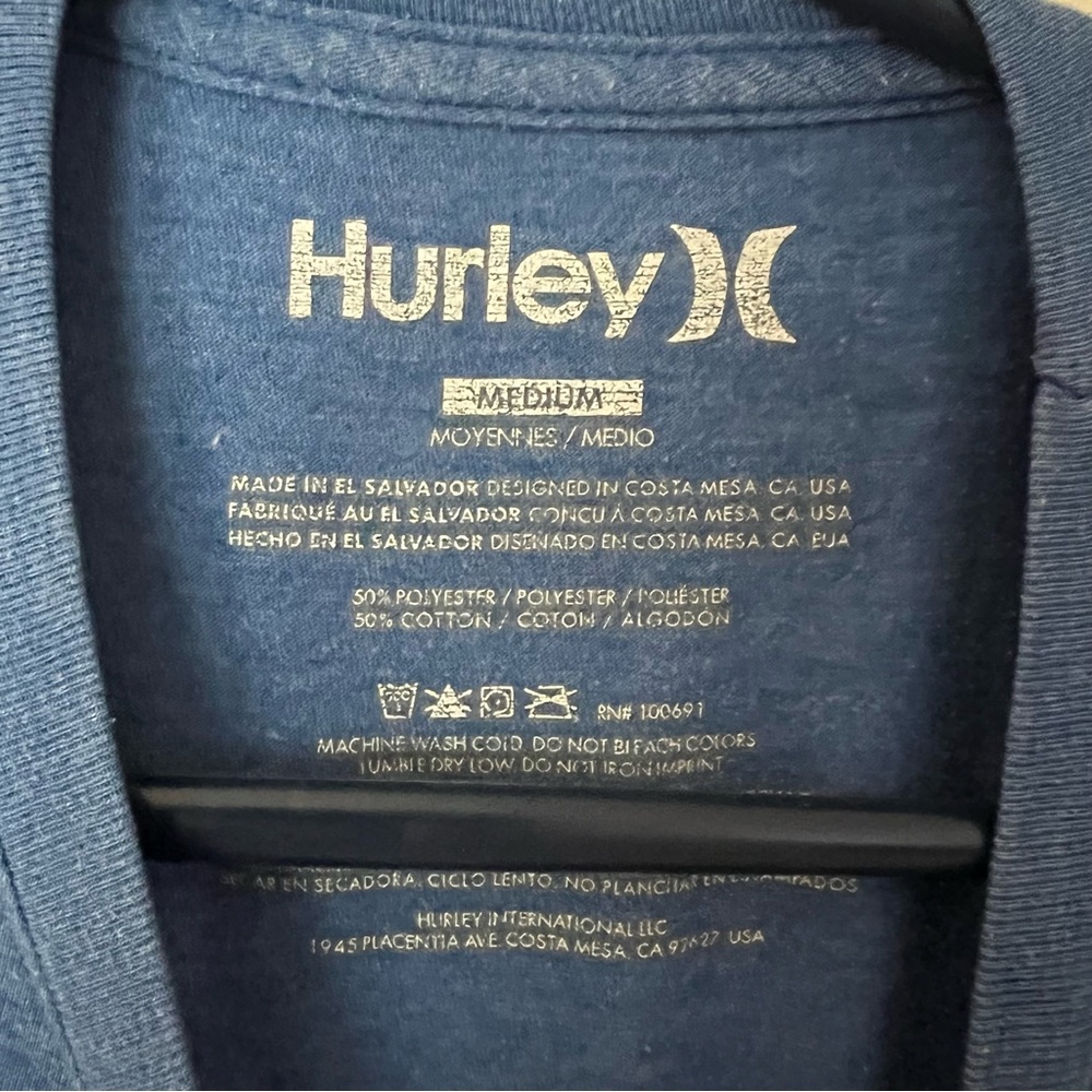 Hurley mens short sleeve graphic tee shirt | size medium - Picture 8 of 8